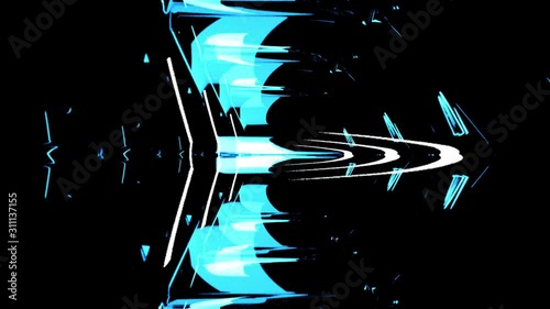 Abstract background with moving cubes. Seamless looped video