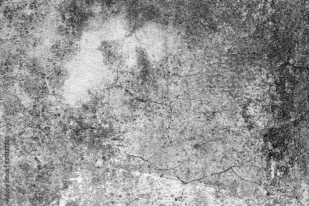 Obraz premium Texture of a concrete wall with cracks and scratches which can be used as a background