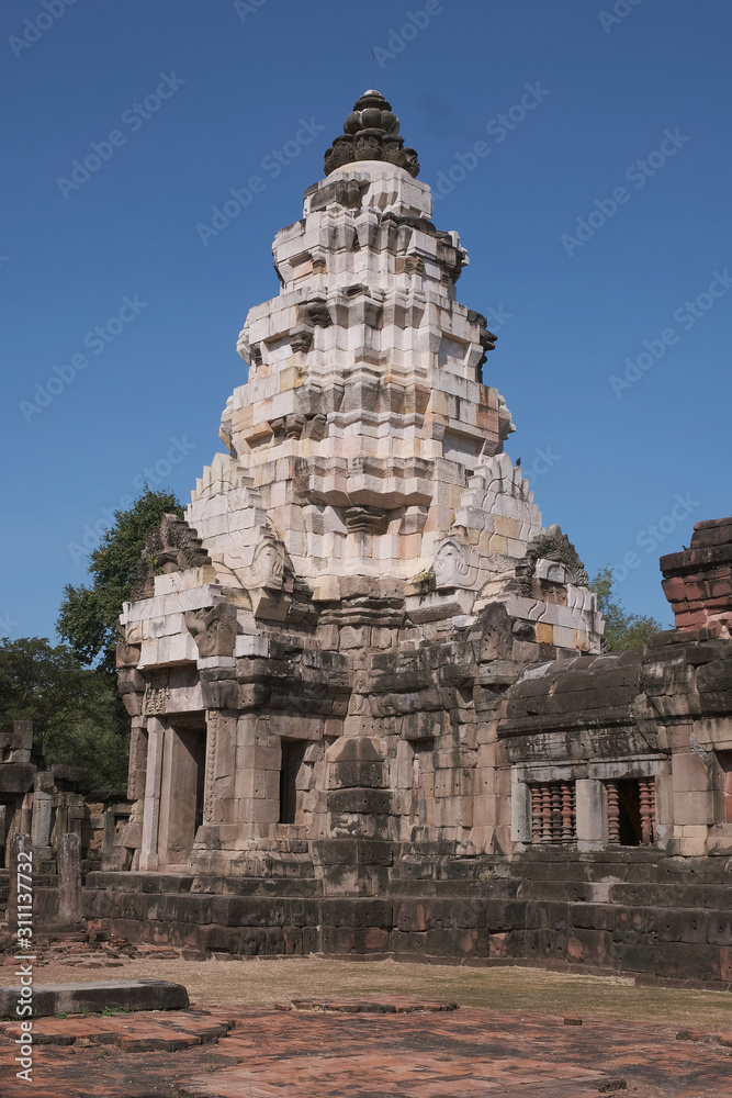 Phanom-wan castle is Khmer architecture art in Khmer civilization period about Buddhist century 16-17, Nakhon-rat-cha-sima province Thailand. Phanom-wan castle is Khmer architecture art in Khmer civilization period about Buddhist century 16-17, Nakhon-rat-cha-sima province Thailand.