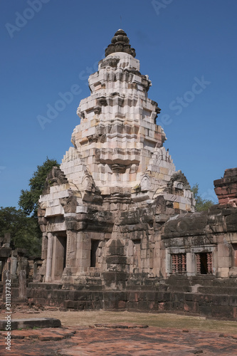 Phanom-wan castle is Khmer architecture art in Khmer civilization period about Buddhist century 16-17  Nakhon-rat-cha-sima province Thailand.