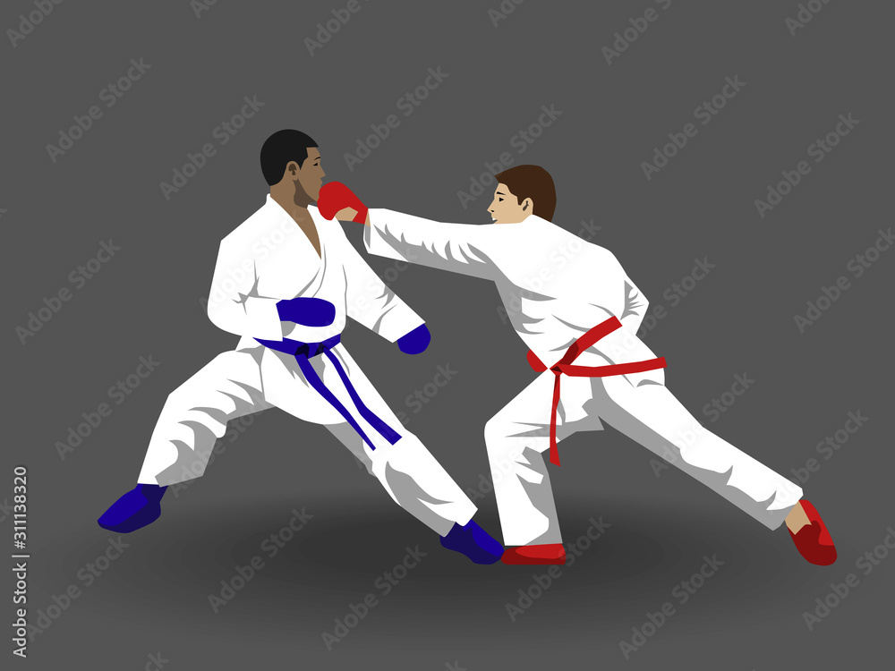 Kumite, is a combat with empty hands in karate Kumite, is a combat with empty hands in karate
