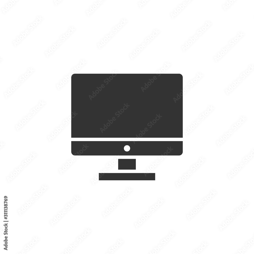 Computer monitor icon. Vector illustration on isolated background. Business concept tv monitor pictogram. Computer monitor icon. Vector illustration on isolated background. Business concept tv monitor pictogram.