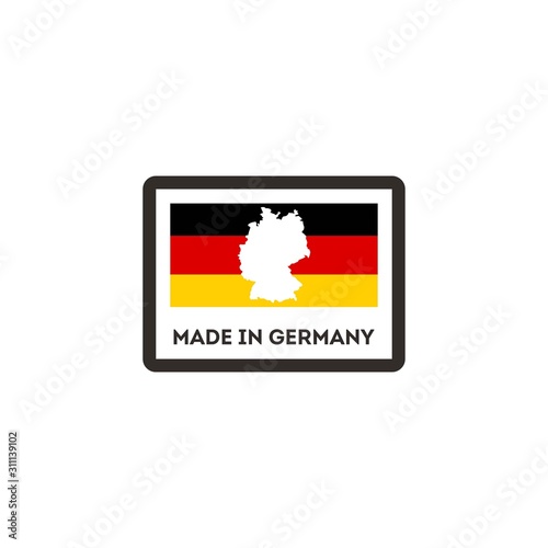Free Download Design logo made in Germany. German map German flag - GFXLoad