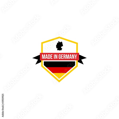 Free Download Design logo made in Germany. German map German flag - GFXLoad