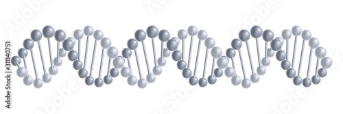 Illustration of DNA molecules structure.