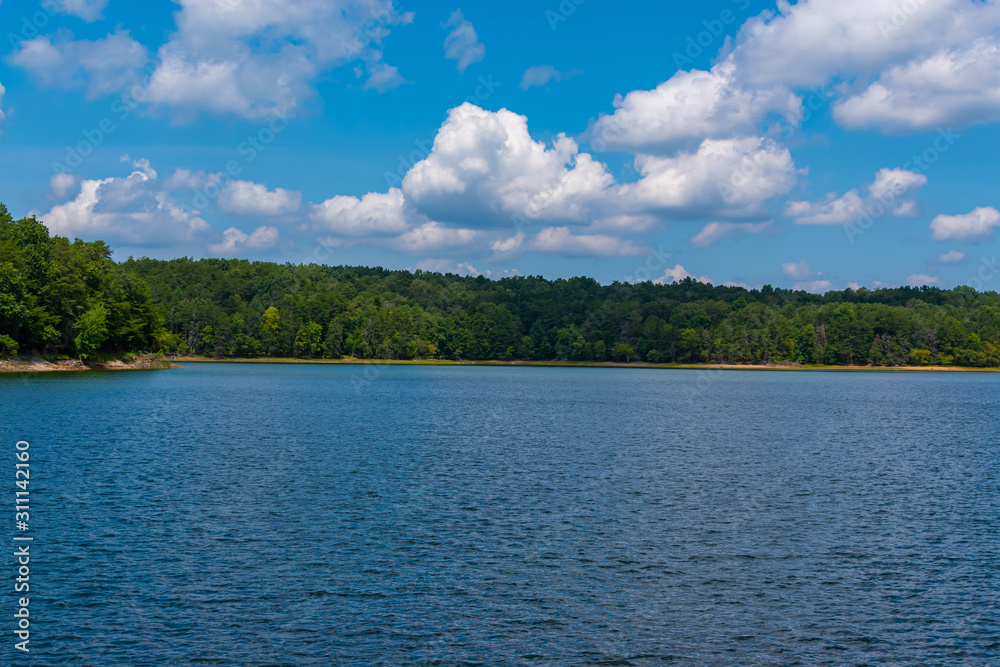 lake and blue sky