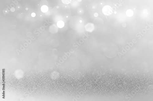green wonderful sparkling glitter lights defocused bokeh abstract background, holiday mockup texture with blank space for your content