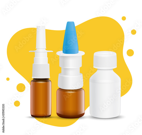 Set of medicines for the treatment of various symptoms.