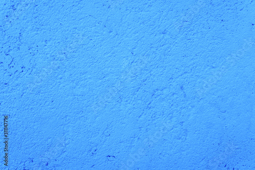 blue painted concrete texture - building background