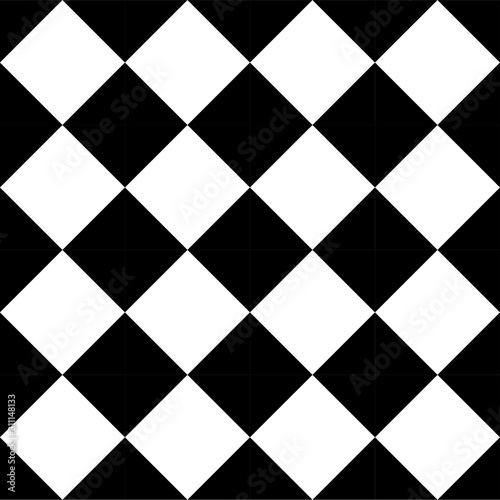Black and white diamonds pattern