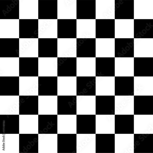 black and white Chessboard