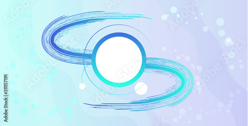 empty textbox or think banner communication template concept sticker for text talk message or dialog horizontal vector illustration