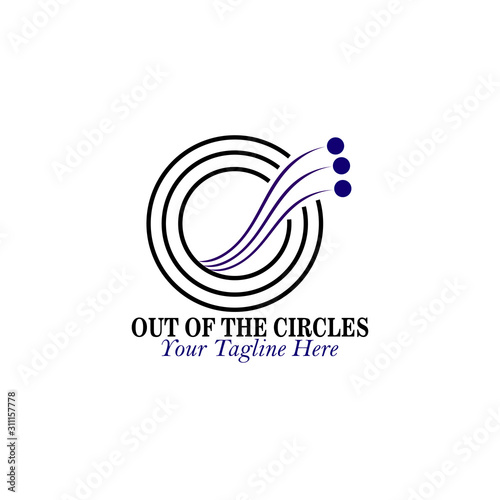 logo concept for fintech and digital finance industry