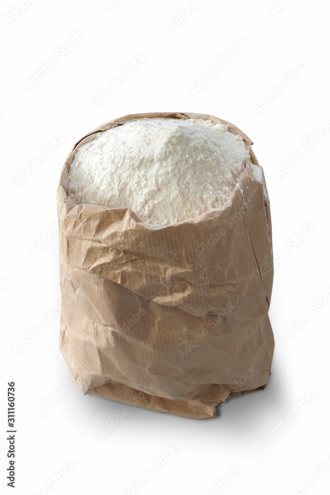 paper sac full of flour
