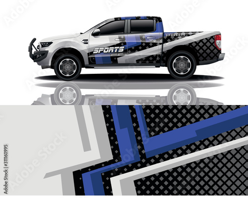 Truck decal wrap  vector design for company