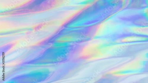 Holographic motion looping of purple liquid movement. Aesthetic concept of background