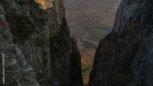 Time Lapse, Sunrise in Tundavala Cleft. Huila, Angola, Africa photo