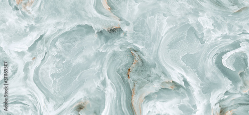 Polished onyx marble with high-resolution, aqua tone emperador marble, natural breccia stone agate surface, modern Italian marble for interior-exterior home decoration tile and ceramic tile surface. photo