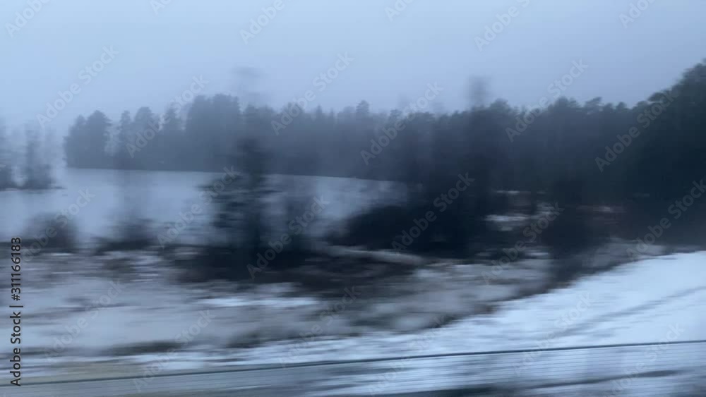 View From Train Finnish Landscape View From Train Finnish Landscape