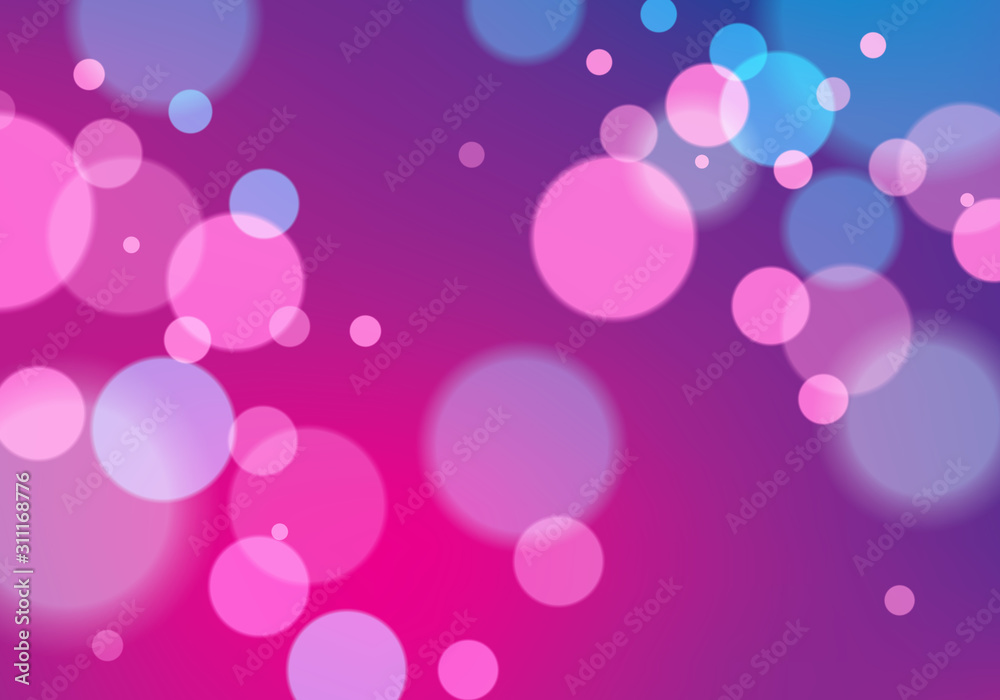 Defocused lights background. Bokeh effect texture. Beautiful vector abstract illustration. Holidays magic festive shiny theme.