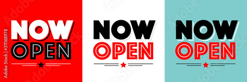 Now open