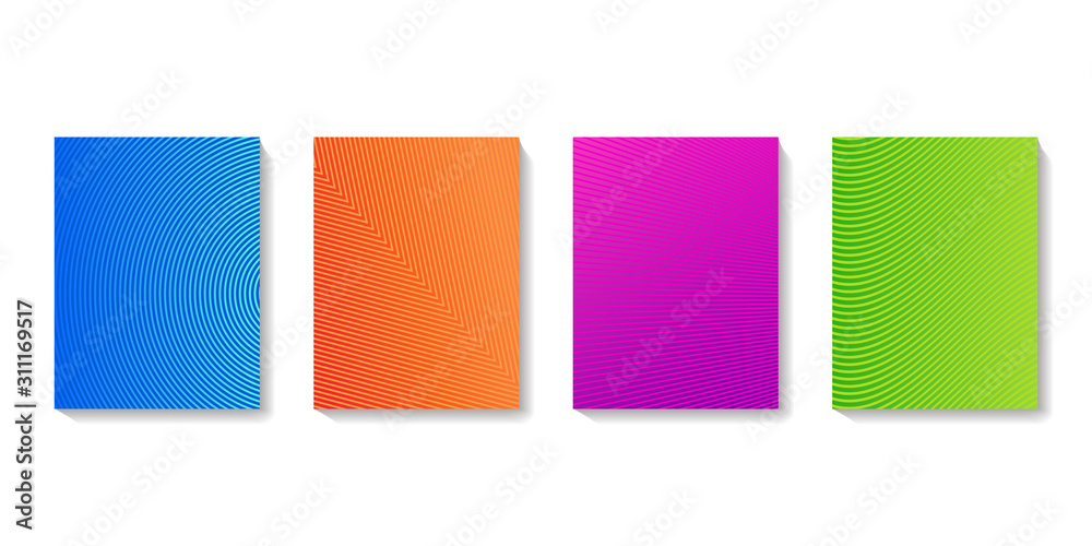 vector collection of colored neon patterns