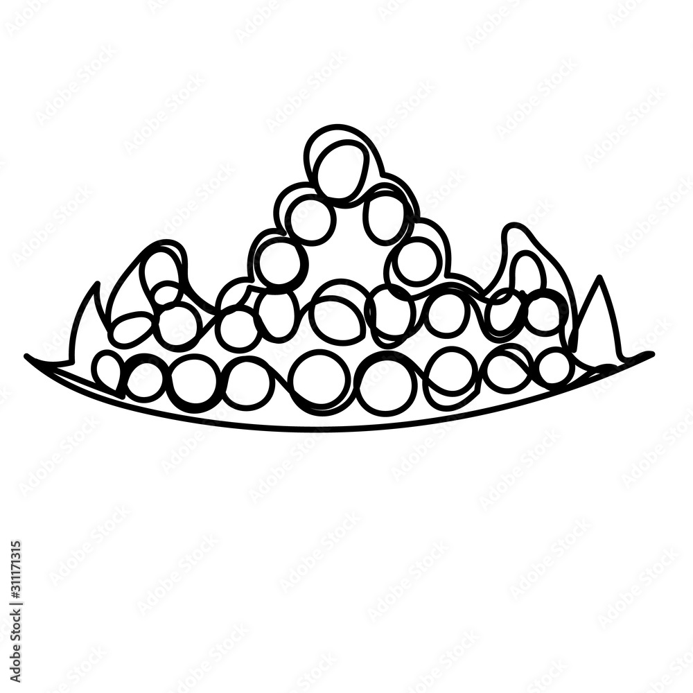 diadem drawing by one continuous line