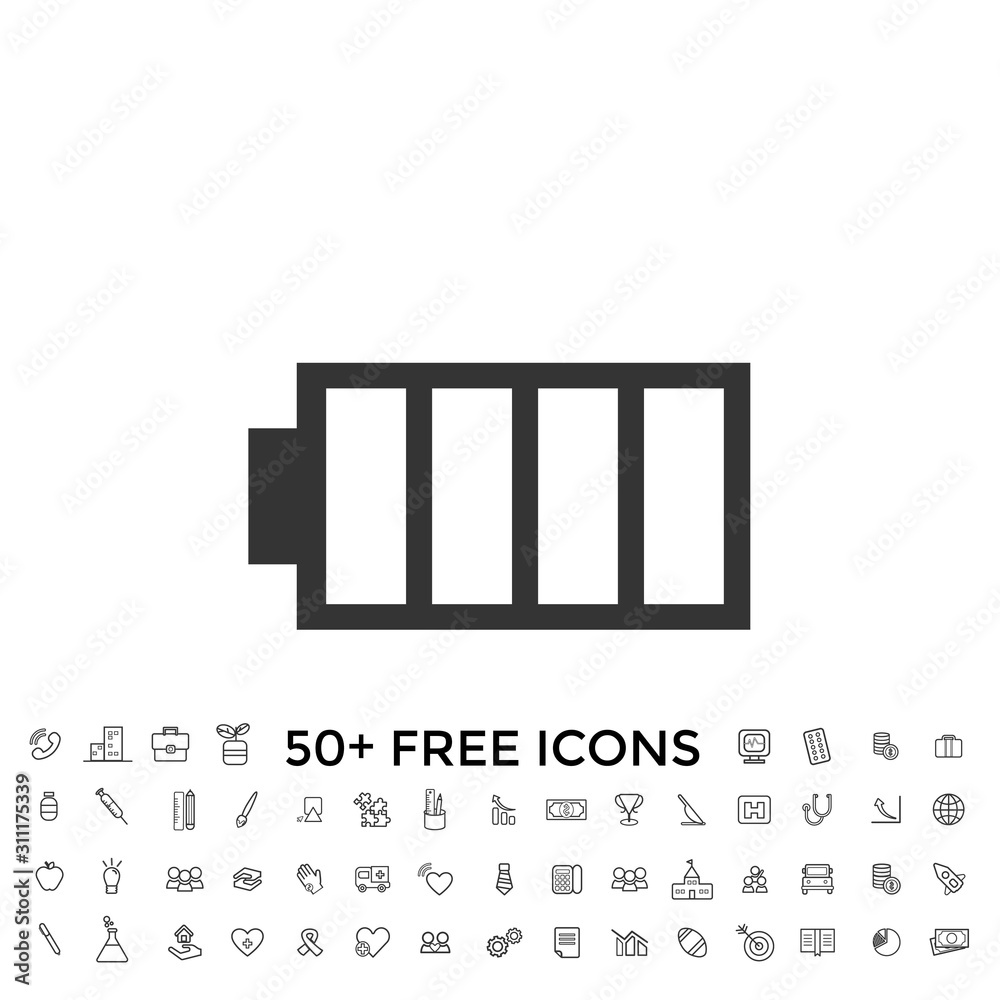 phone battery icon vector illustration for website and design icon phone battery icon vector illustration for website and design icon