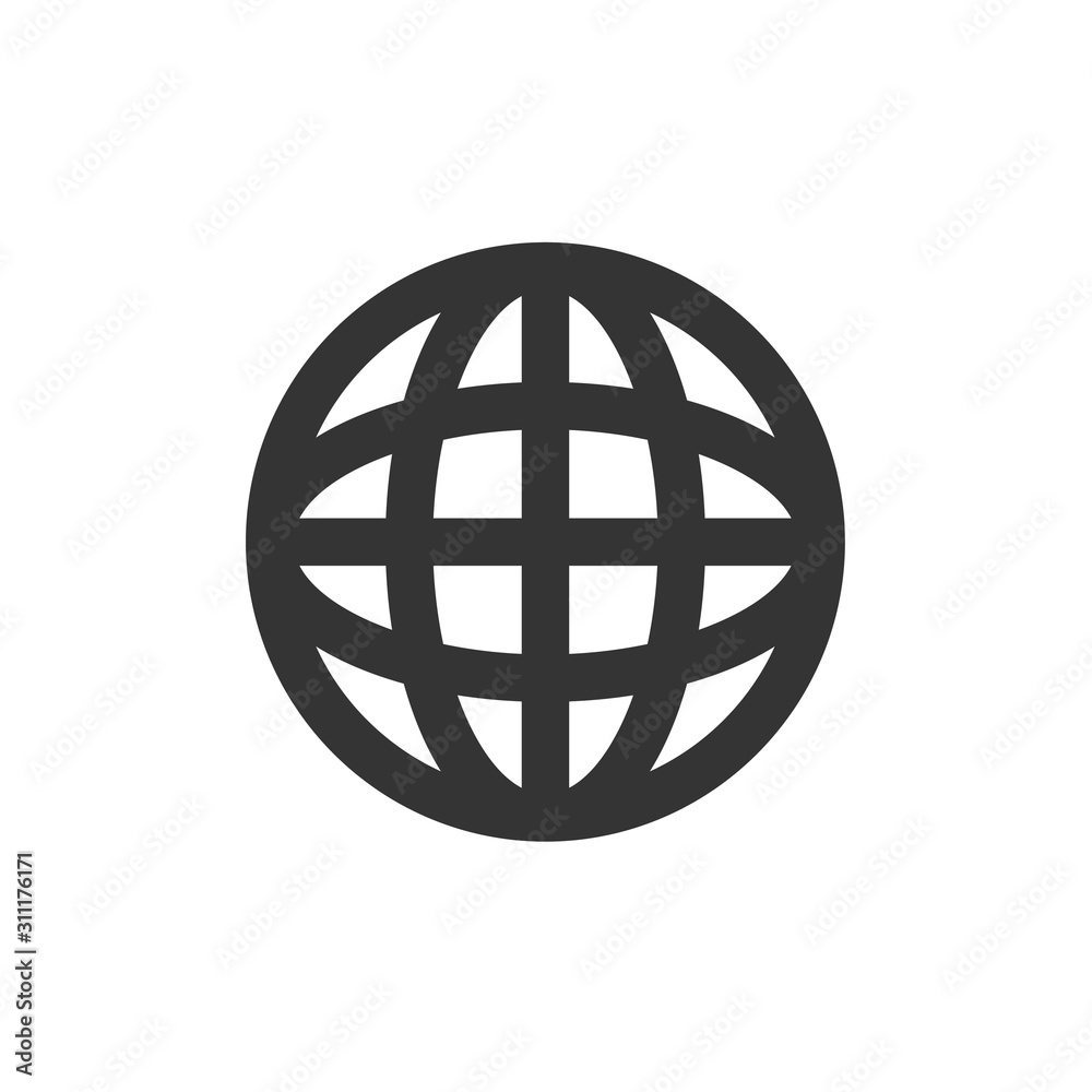 globe icon vector illustration for website and design icon globe icon vector illustration for website and design icon