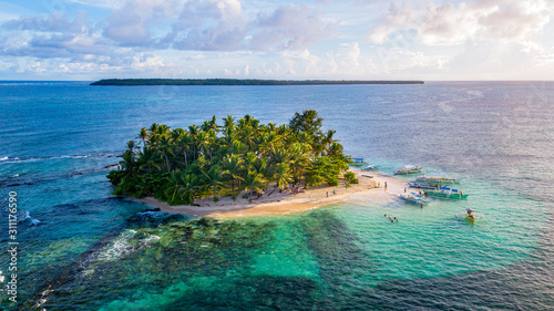 Stunning Siargao Island in the Philippines Drone View photo