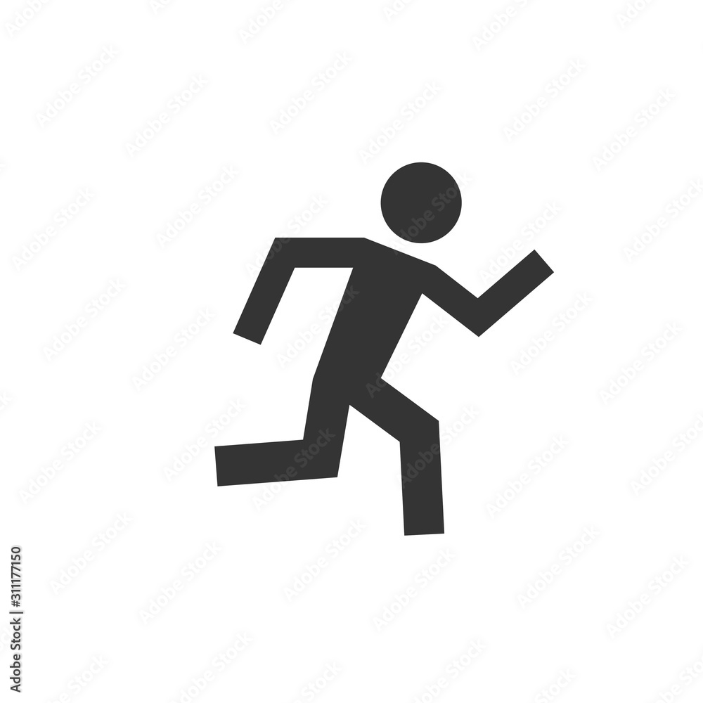 running icon vector illustration for website and design icon running icon vector illustration for website and design icon