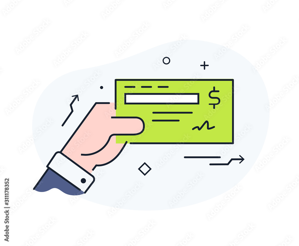 Businessman writes a check. Workflow, growth, graphics. Business development, milestones, start-up. linear illustration Icons infographics. Landing page site print poster. Line story Businessman writes a check. Workflow, growth, graphics. Business development, milestones, start-up. linear illustration Icons infographics. Landing page site print poster. Line story
