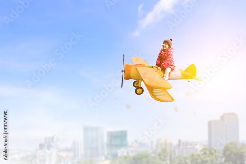 She is dreaming to become a pilot