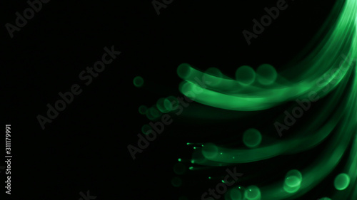 Bokeh images from LED lighting trees use various color blurring methods.