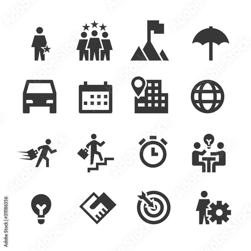 Business Icon People Work Group Team Vector