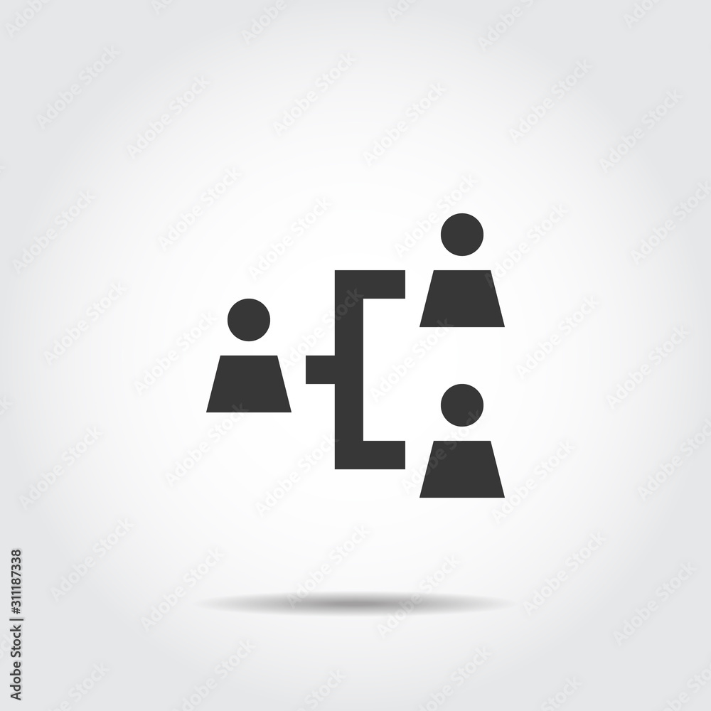 People Icon work group Team Vector People Icon work group Team Vector