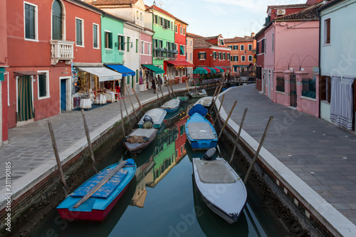 the island of Burano colored houses