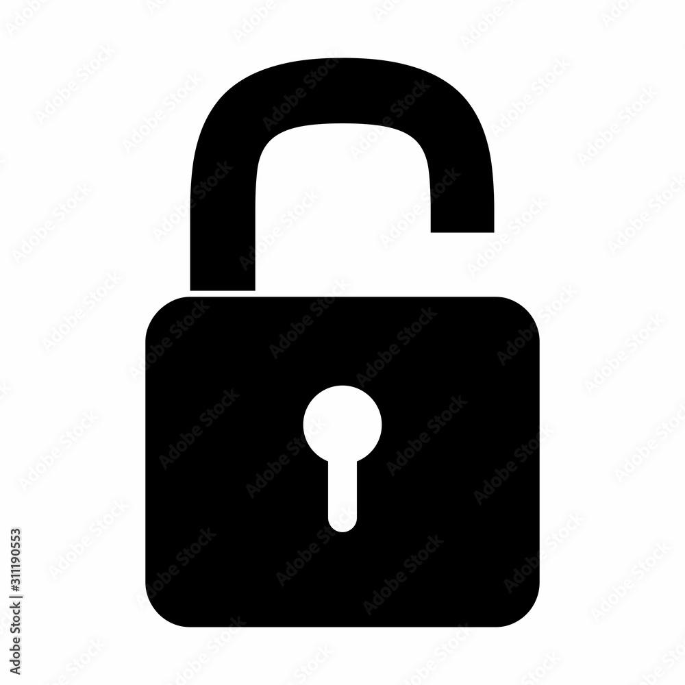 Padlock icon illustration Padlock icon illustration
