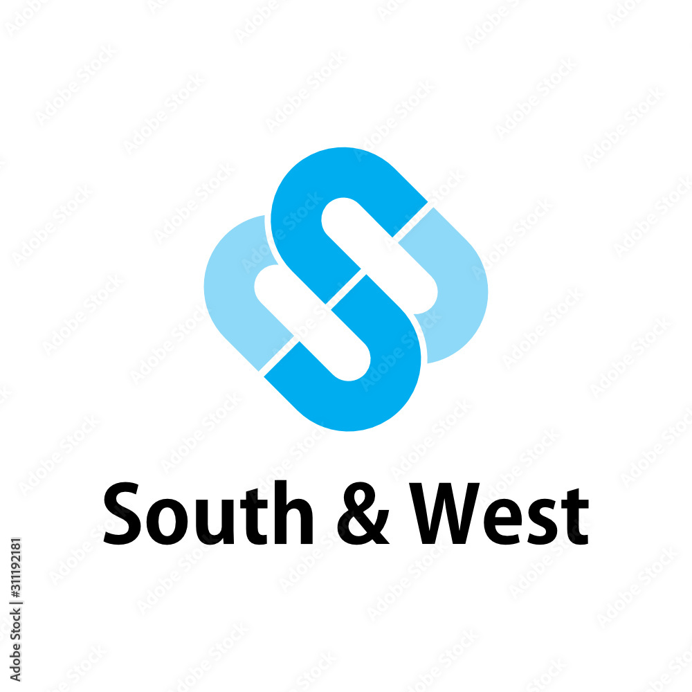 Letter S and W logo icon design template elements Letter S and W logo icon design template elements