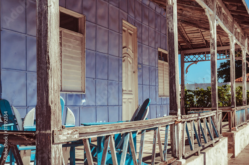 Historic construction in the streets of Cuba