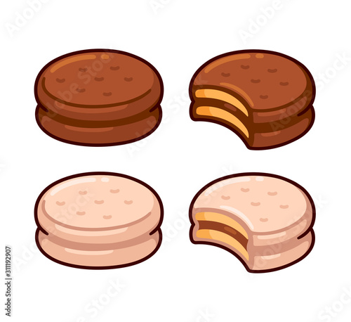 Alfajor cookie set