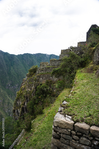 Inca architecture of the sacred valley of Machu Pichu, Cusco Peru