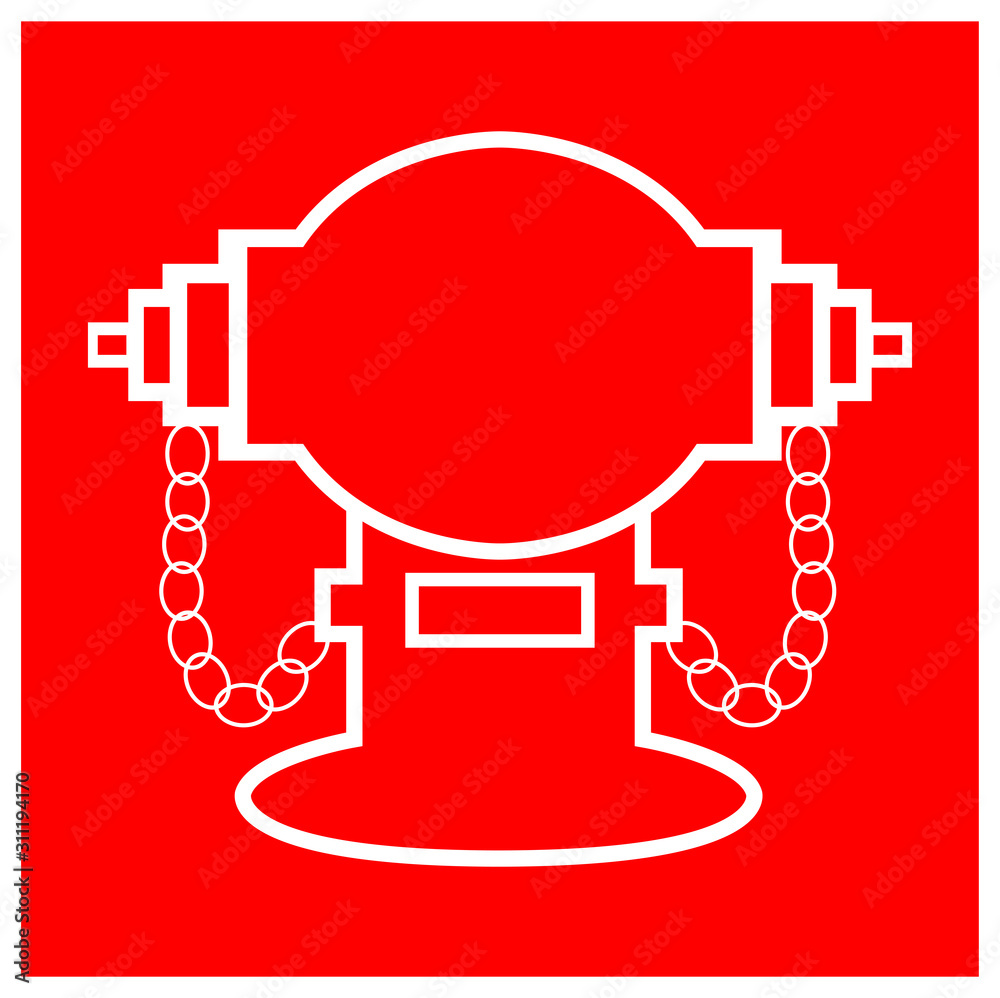 Fire Hydrant Symbol Sign, Vector Illustration, Isolate On White Background Label. EPS10 Fire Hydrant Symbol Sign, Vector Illustration, Isolate On White Background Label. EPS10