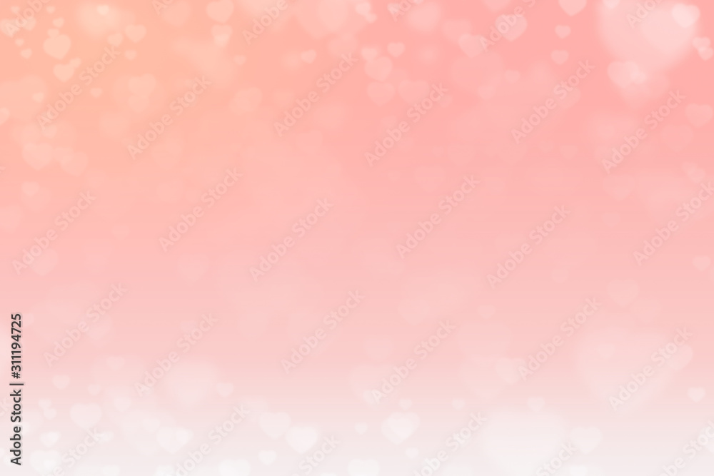 Pink heart abstract background. Valentine's Day. love background.