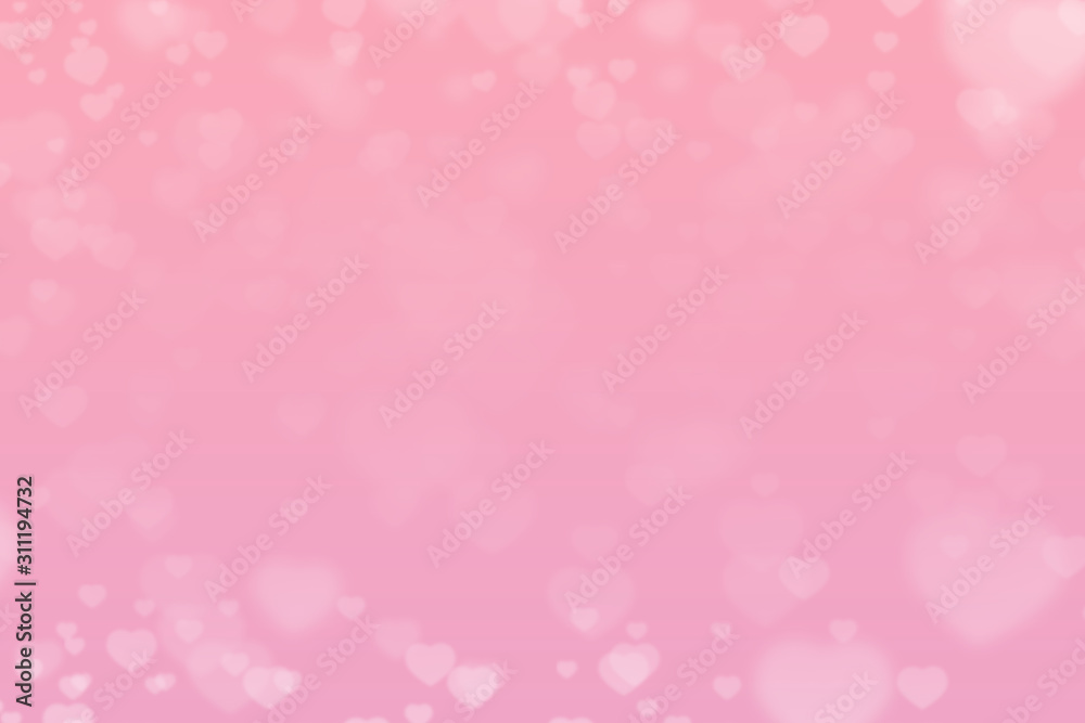 Pink heart abstract background. Valentine's Day. love background.