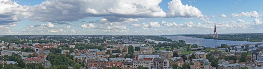 Skyline von Riga, Lettland