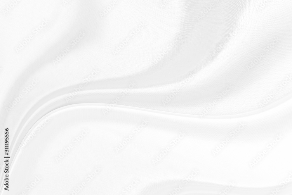 White gray satin texture that is white silver fabric silk background with beautiful soft blur pattern natural.