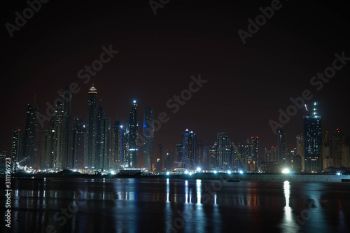 Reflexion of tall buildings in Dubai