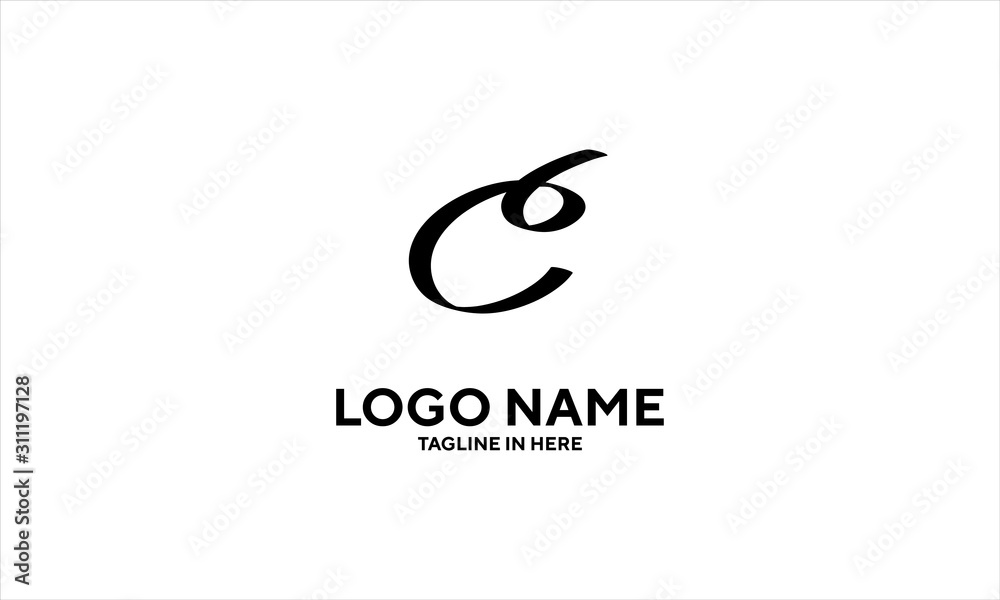 The concept of the logo with the initials letter C is a simple classical model handwritten script, very suitable for a symbol or company logo in an art or photography midwife The concept of the logo with the initials letter C is a simple classical model handwritten script, very suitable for a symbol or company logo in an art or photography midwife