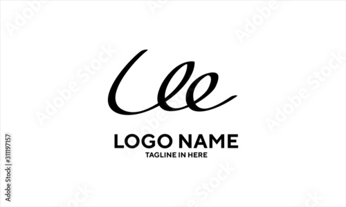 The concept of the logo with the initials letter C is a simple classical model handwritten script, very suitable for a symbol or company logo in an art or photography midwife